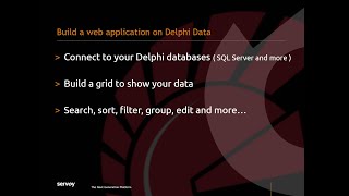 Build a web app on Delphi Data screenshot 5