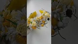 Український вінок на голову жовтий. Ukrainian head wreath yellow 🇺🇦