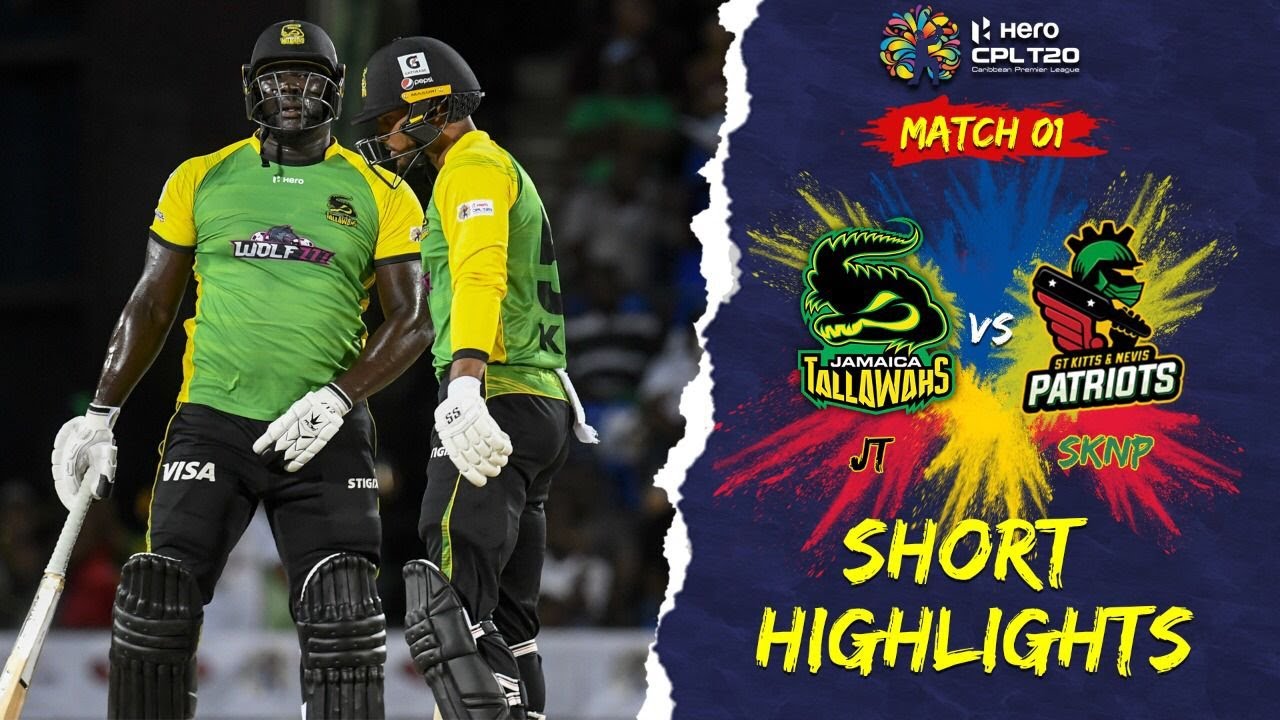 Highlights St Kitts and Nevis Patriots vs Jamaica Tallawahs CPL 2022