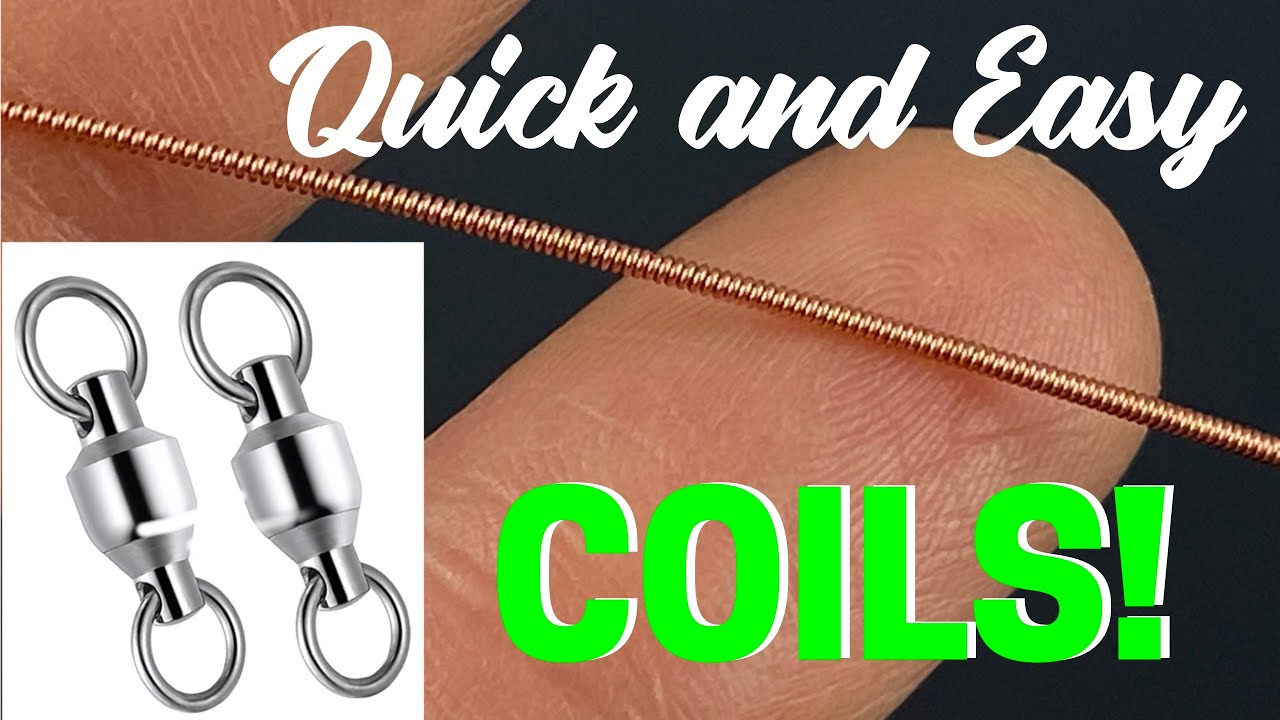 Using Fishing Swivels To Make Super Long Coils FAST and