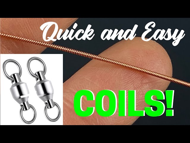 Using Fishing Swivels To Make Super Long Coils FAST and EFFICIENTLY! 