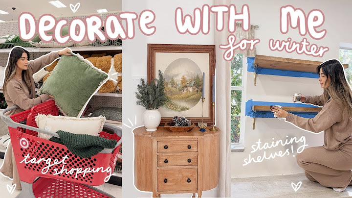 DECORATING the house for WINTER! target trip, new home decor + shelves update ✨