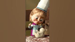 Who wants dough figures? 🦆⛄🌭 #Bonappétit #MashaAndTheBear #Shorts #cartoonforkids #kids