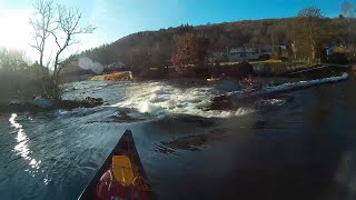 River Leven in an Open Canoe - Highlights of the Whitewater Sections. Dec 2019