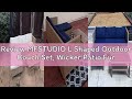 Review MFSTUDIO L Shaped Outdoor Couch Set, Wicker Patio Furniture Set, Rattan Outdoor Sectional Sof