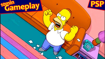 The Simpsons Game ... (PSP) Gameplay