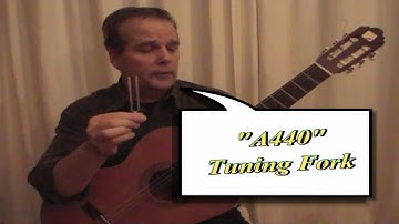 Tuning your guitar with a tuning fork