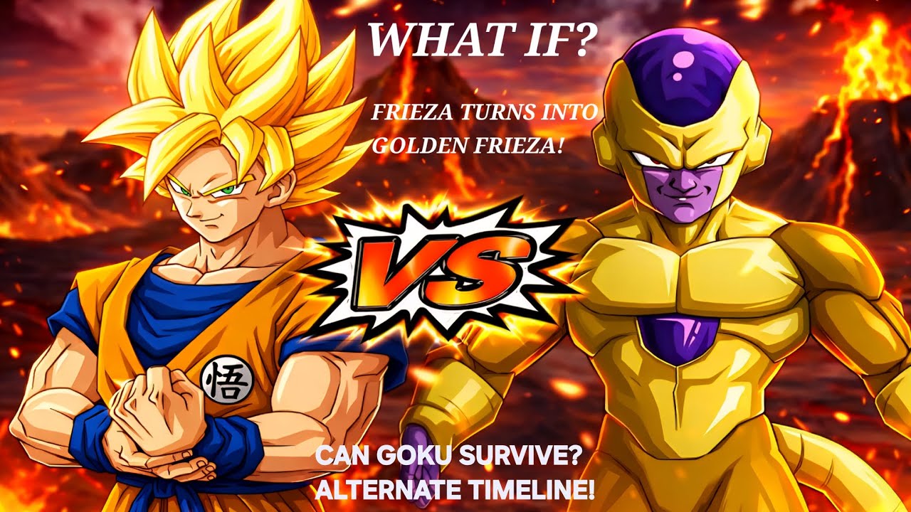 WHAT IF Golden Frieza Appeared on Namek?! 😱 SSJ Goku vs Golden Frieza.#dragonballz #dragonball#goku 