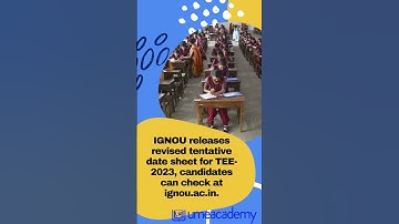 IGNOU June 2023: Tentative date sheet released #shorts #ignou #education