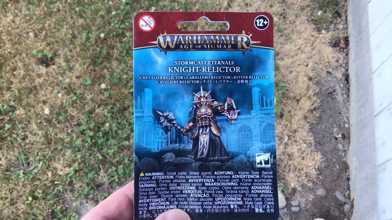 Figurine Warhammer Age Of Sigmar : Lord Relictor Stormcast Eternal Peinte