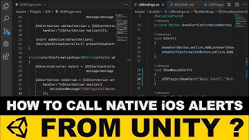 Unity3d iOS Plugins - How To Call Native iOS Alerts From Unity ?