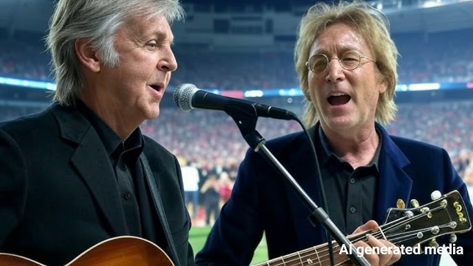The Beatles Reunion At Super Bowl In AI - YouTube