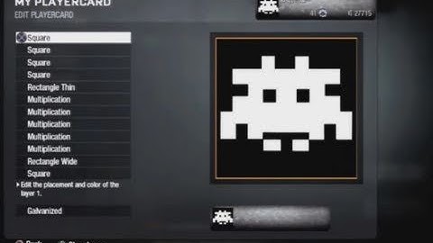 Black Ops Emblem Ideas: Space Invaders