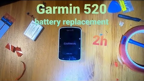 Garmin 520 battery replacement, 2h