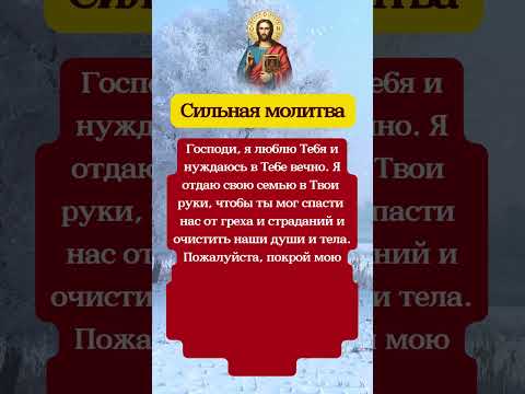 Господи, я люблю Тебя и нуждаюсь в Тебе вечно. Я отдаю свою семью в Твои руки……