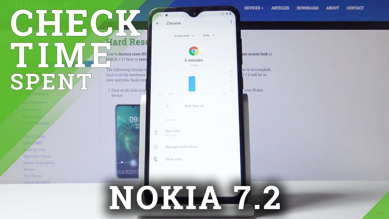 How to Check Time Spent in App on NOKIA 7.2 Time Spent on The Phone YouTube