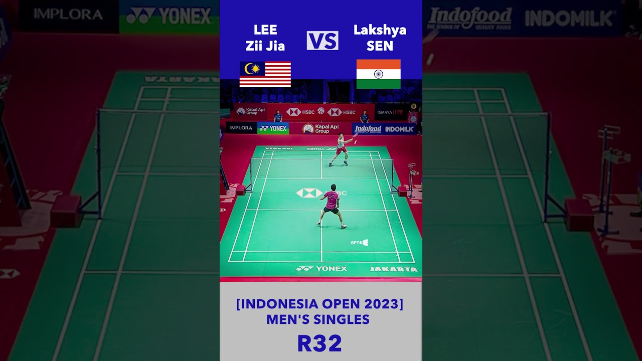 INDONESIA OPEN R32 LEE ZII JIA vs Lakshya SEN #bwflive #viktoraxelsen #indonesiaopen #bwf