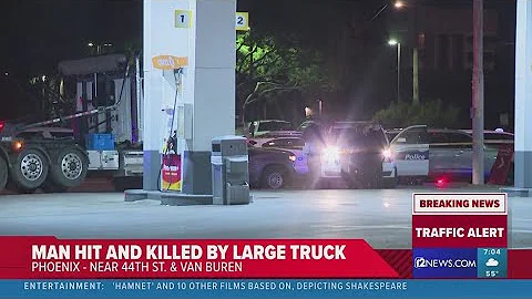 Man dead after semi-truck crash in east Phoenix