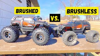 BRUSHLESS vs BRUSHED - TRAXXAS SUMMIT Comparison