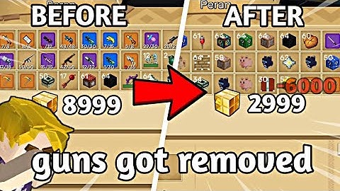 Guns got removed in SkyBlock Blockman Go😱