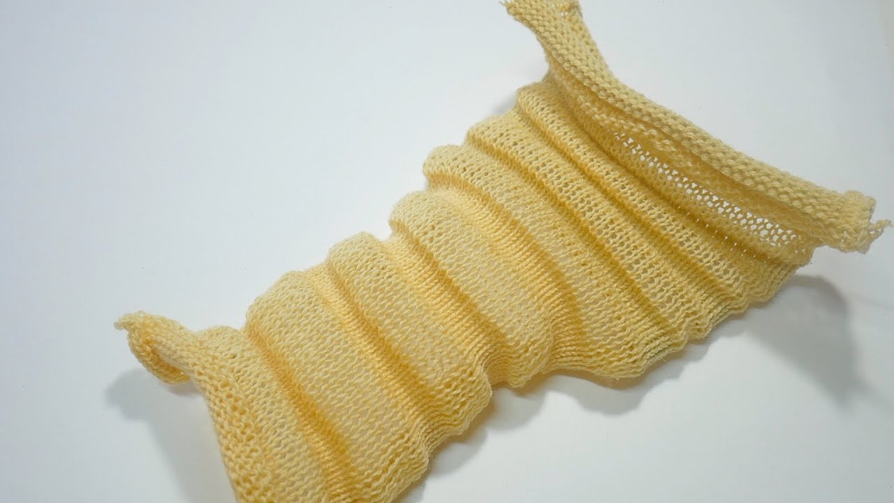 3D Ripple on a domestic knitting machine