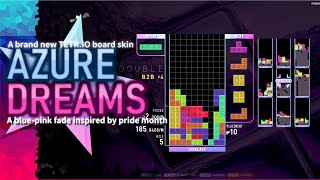 Azure Dreams, my new TETR.IO board skin!