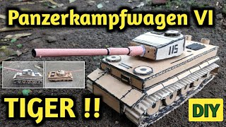 Most powerful tank in world war 2 - make a tiger tank using cardboard