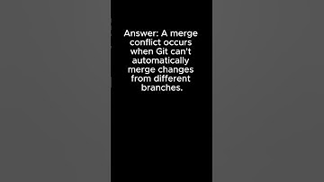 What is a Git merge conflict?   #git #github