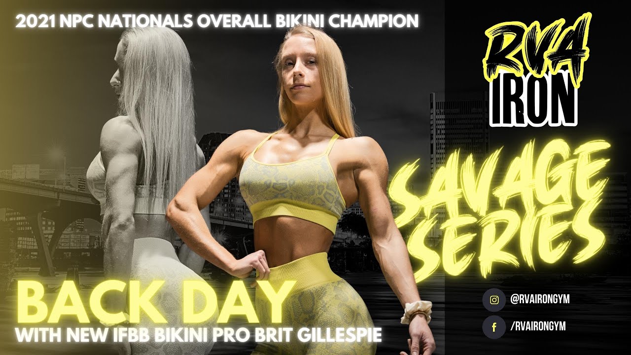 BACK DAY with NEW IFBB Bikini Pro Brit Gillespie