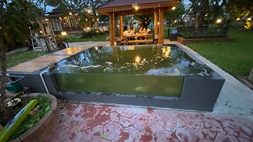 ปัณ 111 - งานระบบ Overflow บ่อปลาคาร์พ Set 3