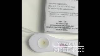 Use Dollar Tree VeriQuick Pregnancy Test 2018 | It's Denise Vlog 1