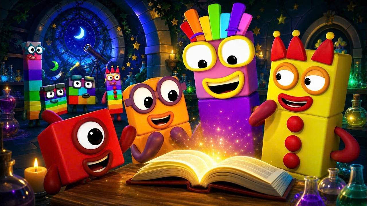 The Secret Book of Glowing Numbers… The Number Blocks Begin a Magical ...