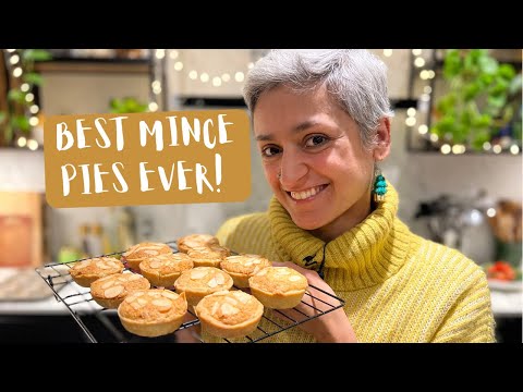 BEST MINCE PIES EVER  Most delicious orange cardamom frangipane mince pies  Food with Chetna