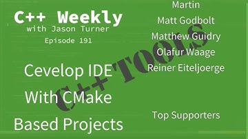 C++ Weekly - Ep 191 - Cevelop IDE With CMake Based Projects