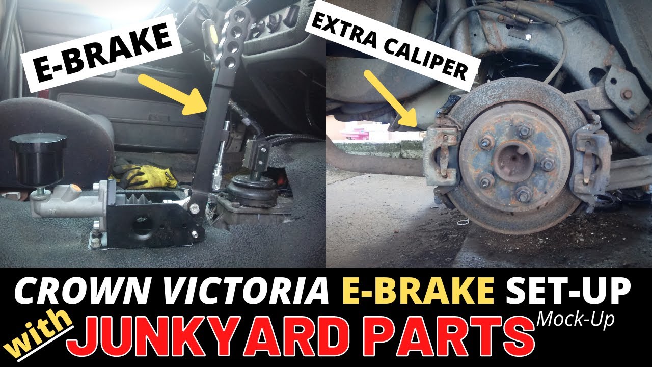 Crown Victoria Hydraulic EBrake Install with Scraps and Junkyard Parts