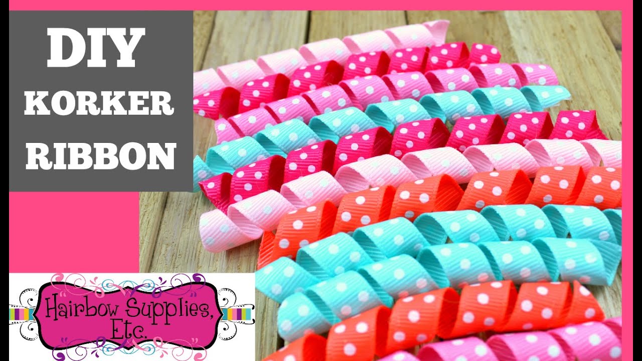 How to Make Korker Ribbon for Hair Bows and Other Craft Projects