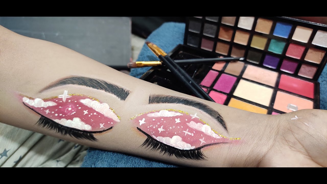 Pink cloud makeup Art || Eye Makeup Look || Makeover by  Niketa