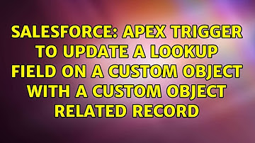 Apex Trigger to Update a Lookup Field on a custom object with a custom object related record