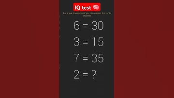 10-Second Challenge: Are You a Math Genius? #maths #puzzle #iqtest
