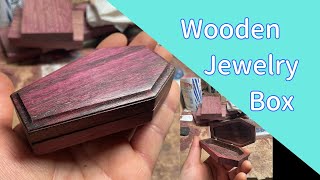 【DIY】Wooden Jewelry Box【木箱】coffin type