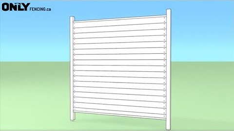 ONLY Fencing Horizontal Fence Panel Instructions