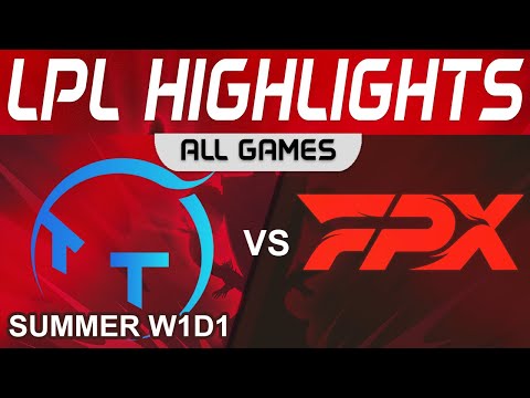 TT vs FPX Highlights ALL GAMES LPL Summer Season 2023 W1D1 ThunderTalk Gaming vs FunPlus Phoenix