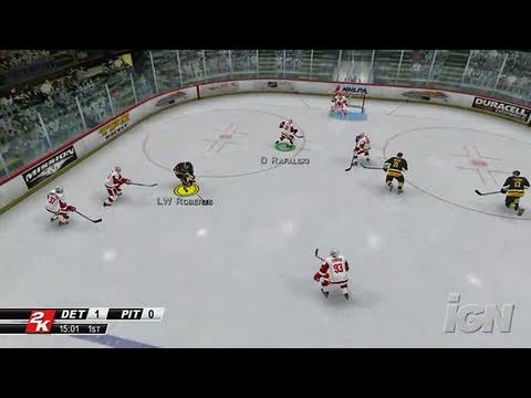 NHL 2K8 Xbox 360 Gameplay - He's Pinned