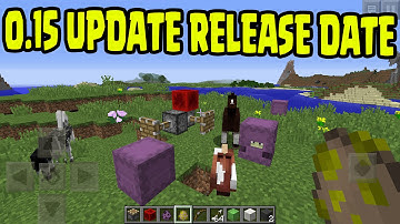 Minecraft Pocket Edition 0.15 - RELEASE DATE iPhone, iPad, Android, iOS, Windows 10 (MCPE 0.15.0)