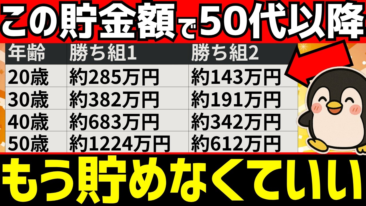 50代60代が老後不安に向けて貯めておくべき貯金額や勝ち組資産額【平均値/中央値】