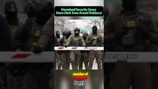 Homeland Security Saves Store Clerk from Armed Robbery!