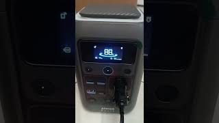Anker solix 300dc running 12v portable oven #anker #camping #powerbank