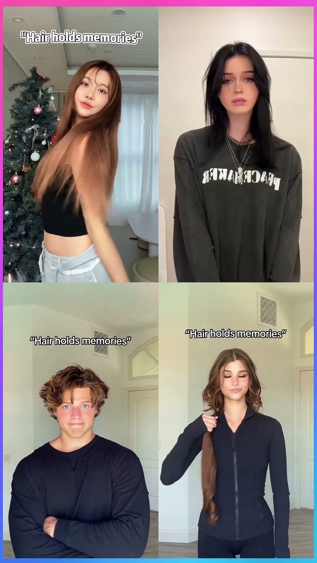 Hair Holds Memories -  Sia x Nevada x Sam x Brooke #shorts #dance #tiktok #hair #memories