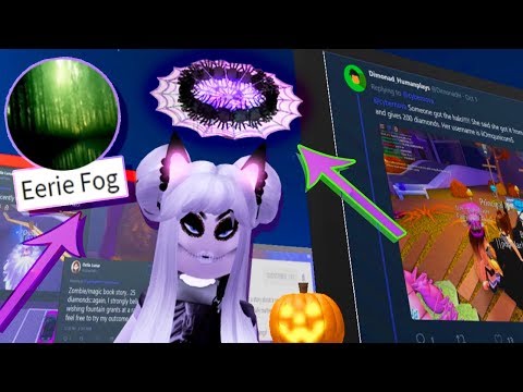 This Game Shows You How To Get The Halloween Halo Royale High Youtube - spooky ghost fog roblox