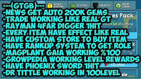 💎BEST! Growtopia Private Server + Tutorial Join!!! (LIKE REAL GT) | GTGB